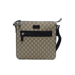 gucci 古驰 男士logo拼接斜挎包 棕色 f图片