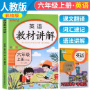 2023秋英语教材讲解六年级上册人教版小学六年级英语教材同步解读教材全解学霸课堂笔记辅导书 乐学熊