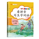 汉之简 小学生五年级上册看拼音写词语练字帖生字注音语文课本同步专项训练 习字本写字练习册彩绘版