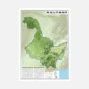 黑龙江地势+行政交通双面地图 旅行规划 卫星影像色彩 防水可擦写 折叠袋装 星球地图出版社
