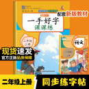 一手好字课课练 二年级上册语文生字偏旁笔画写字正楷描红临摹每日一练 小学2年级人教版课本同步练字帖