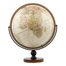 博目地球仪:30cm中英文政区复古立体地球仪(万向底座)