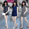 装新款韩版女连体裤时尚显瘦女装连衣裤<em>短裤</em>女