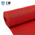 工霸（GONGBA）镂空防滑垫防水垫网格塑料地垫 防滑胶垫防滑脚垫 4mm*0.9m*15m  红色 1卷 定制