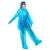 谋福（CNMF）一次性加厚雨衣雨裤套装成人漂流户外防尘防水雨披 雨衣+雨裤（裤脚封口）透明 