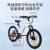 京东京造22寸儿童自行车 山地车学生 7速禧玛诺 避震前叉 铝车架 红色