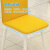 凡社 餐椅家用 简约现代餐厅餐桌皮质软包靠背椅子 黄色4把