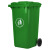 景远康 垃圾桶大号户外环卫加厚物业小区室外环保分类塑料带盖翻盖 灰色 30L加厚无轮