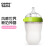 可么多么（como tomo）婴儿奶瓶断奶仿母乳硅胶奶瓶3-6个月250ml粉色奶瓶配绿色中间环