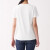 无印良品 MUJI 女式 印度棉天竺编织 V领短袖T恤 BBA09A0S 白色 M