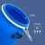 朋侪 法兰桶 120L 蓝色 加厚化工废液塑料圆桶 密封铁箍桶