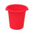 盛方拓 大垃圾桶 圆形水桶 酒店餐厅工业环卫物业加厚收纳塑料桶 50L带盖 红色