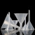 重安盛鼎 塑料透明小漏斗 耐高温锥形漏斗实验室三角漏斗 60mm长颈（1个） 