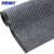 海斯迪克 HK-67 商用地毯 复合双条纹地垫 入门垫防尘防滑蹭土垫 烟灰色 0.9米宽*1米