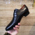 意大利新款专柜品牌男鞋雕花尖头系带真皮皮鞋商务正装鞋子 黑（标准皮鞋码） 41