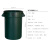 乐柏美垃圾桶大号商用工业户外厨余带盖rubbermaid大容量 绿色 121L垃圾桶