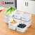 nakaya日本进口保鲜盒塑料密封盒食品级冰箱收纳冷藏盒微波炉加热耐高温 280ml两个装
