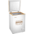 奥马(Homa)100升家用商用冷柜冷藏冷冻变温柜卧式冷柜BC/BD-100MF深冷棕 100L