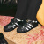 ADIDAS阿迪达斯金标贝壳头运动板鞋 三叶草系列休闲鞋男女鞋 黑色EF5398 37