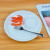NUOLIKES 白色陶瓷子母盘饺子带醋碟家用饭店餐馆用调味盘水果沙拉凉菜盘 2只装子母盘10英寸