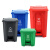 兰诗（LAUTEE）YJ-50 新国标脚踏垃圾桶 物业环卫分类垃圾桶 50L-灰色其他垃圾