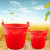 塑料水桶农村挑水桶挑粪桶尿桶生活桶装水桶农用加厚塑料桶 72型红色 新料 装34斤水