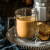 圆舍双层隔热玻璃咖啡杯家用水杯子大口杯喝水牛奶杯创意带把有盖茶杯 双层带盖（带不锈钢勺）