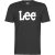 Lee男士时尚休闲 短袖 T恤 圆领 黑色夏季新款 L65QAI01 黑色 S