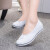 三象鲨（SHANXIANGSHA）护士鞋软底白色坡跟美容鞋牛筋底浅口单鞋小白鞋老北京布鞋 白色 38