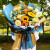 艾斯维娜520情人节鲜花速递向日葵混搭花束生日礼物全国同城配送 向日葵香槟韩式花束