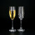 手工之家香槟杯无铅玻璃香槟185ml婚宴婚礼家用起泡酒杯红酒杯酒具2支装