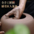 宏中（hongzhong） 宜兴紫砂茶叶罐 大号 手工 普洱茶缸 存茶罐 紫砂缸醒茶罐 茶私房锡盖罐