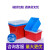 加厚塑料水箱塑料桶储水桶长方形养殖装鱼水产箱泡瓷砖 160蓝色加厚无盖755*550*455