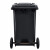 兰诗（LAUTEE）100A 大号户外垃圾桶物业环卫分类垃圾桶加厚可定制 100L黑色干垃圾