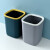 兰诗（LAUTEE）FH-1026 塑料压圈垃圾桶酒店办公室纸篓清洁桶 深蓝色10L