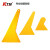 KTM汽车贴膜工具玻璃墙纸手机贴膜三角小刮板牛筋小刮片黄小刮子 A04 黄大刮