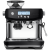 Breville铂富 家用咖啡机 研磨一体 电动磨豆 意式进口 奶泡 半自动 智能显示 泵压萃取 4孔蒸汽 BES878 研磨一体 松露黑