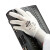 电子厂薄款男女士尼龙无硅pu手套涂掌涂指劳保防滑耐磨工作 白色(24双装)出口版logo随机发 XL