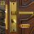 铠铜威全铜中式复古室内实木房门锁欧式美式现代简约铜卧室门锁 黄古铜 通用型