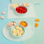 迪士尼（Disney）硅胶餐盘儿童分格辅食碗餐具婴幼儿方形硅胶餐盘宝宝专用 米妮方形餐盘（薄樱粉）
