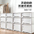 互动空间（HDKJ）收纳柜抽屉式储物柜子衣物整理箱透明塑料家用加厚内衣收纳盒衣柜 白色 24L(深45宽30高18)