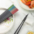 乐扣乐扣 合金筷子家用家庭分食筷 多色彩分类日式餐具套装 拼接款五双装 5双