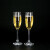 手工之家香槟杯无铅玻璃香槟185ml婚宴婚礼家用起泡酒杯红酒杯酒具2支装