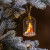掬涵 玻璃雪球圣诞树挂饰灯球吊饰水晶球摆件节日气氛派对彩灯 吊盅雪球灯(圣诞老人B)（7*10.5cm）