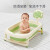 可优比（KUB）婴儿洗澡盆宝宝折叠浴盆儿童沐浴桶新生儿家用品 大象浴盆-崧青绿套装