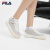 斐乐（FILA）官方女鞋OLIMPICA摩登板鞋2024夏新款燕尾鞋休闲运动鞋 雪白/浅桃子粉-SA 39