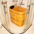 尚田泡澡木桶实木沐浴桶洗澡圆形成人小天使家用小户型深泡桶STB-039