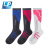 LPSOU3601Z针织运动压缩袜足球马拉松小腿压力袜保暖透气 粉白色L码