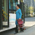 日本TacaoF/特高步老年人买菜购物车助步车助行器手推车 CPS02A 可推可坐铝合金轻便可折叠 T-CPS02A酒红(加大加宽3.2kg)