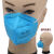 9600防尘口罩工业粉尘灰尘防雾霾一次性口罩男女打磨工厂劳保口罩 联友蓝色耳带款 50只